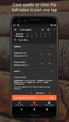 Spell Tracker android App screenshot 12